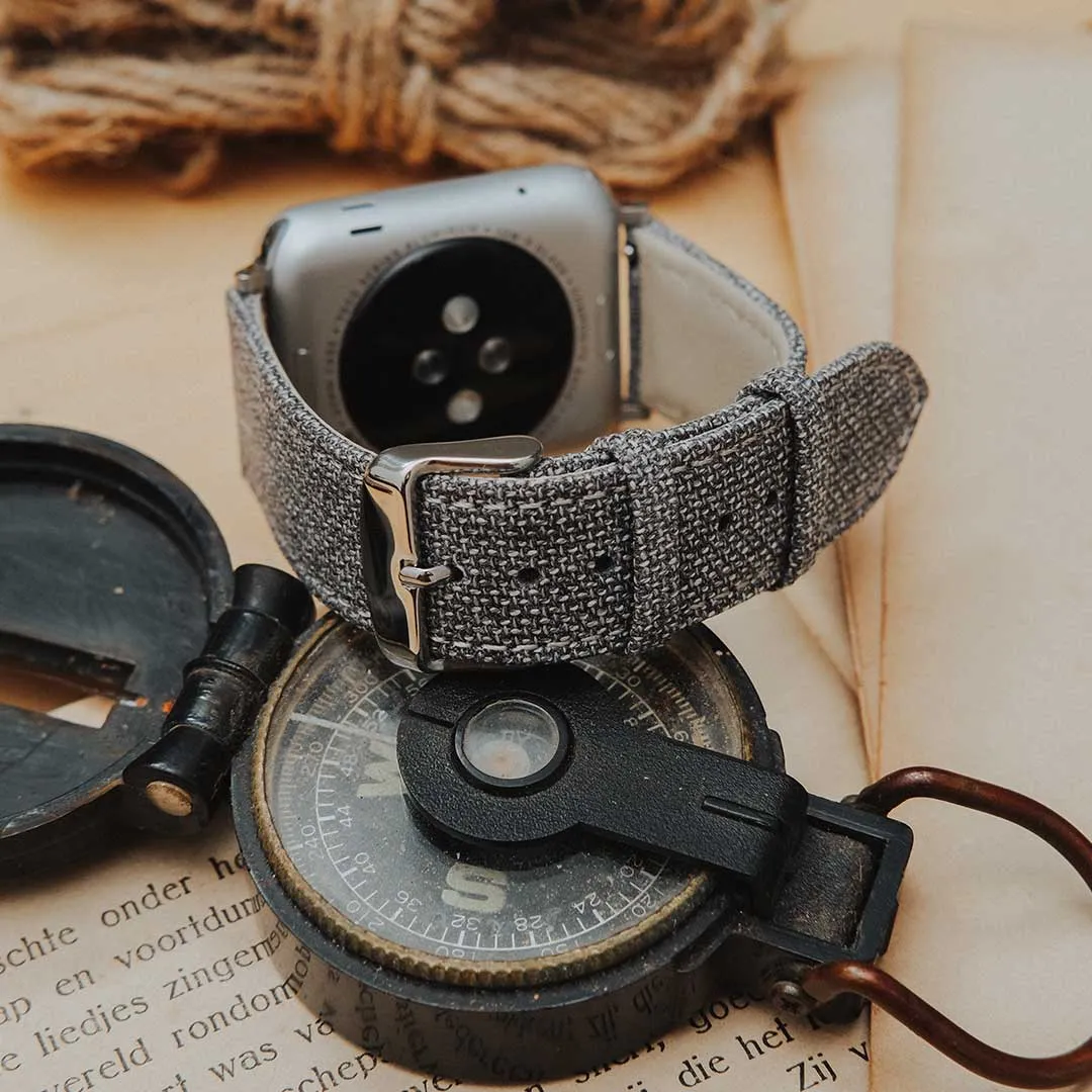 Apple Watch MEDIUM GREY solid weave effect