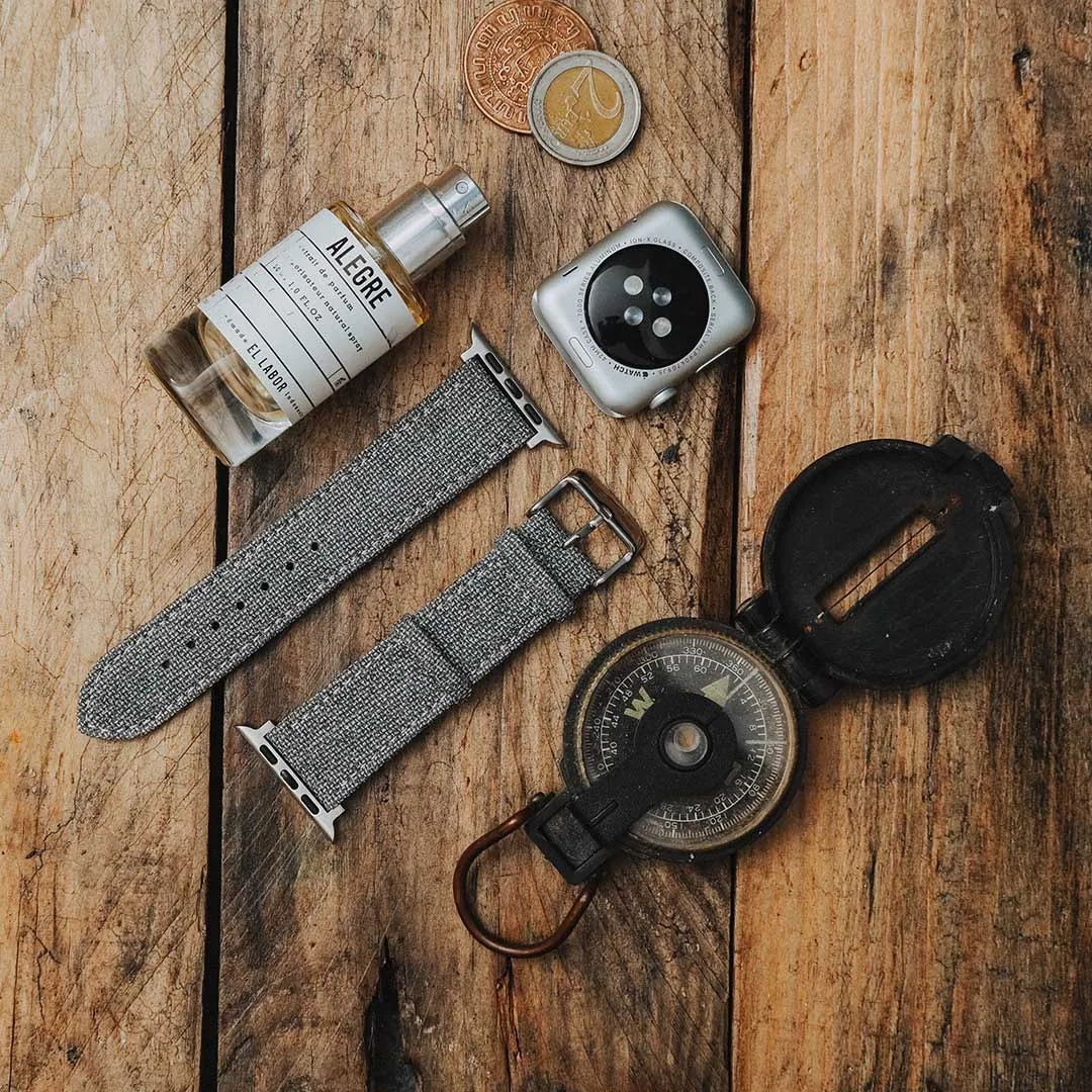 Apple Watch MEDIUM GREY solid weave effect