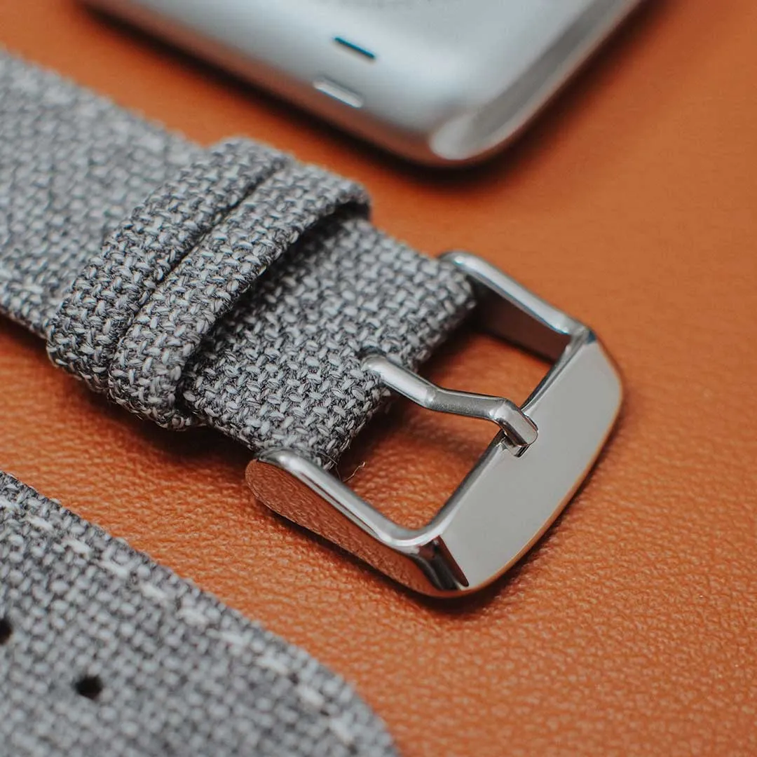 Apple Watch MEDIUM GREY solid weave effect