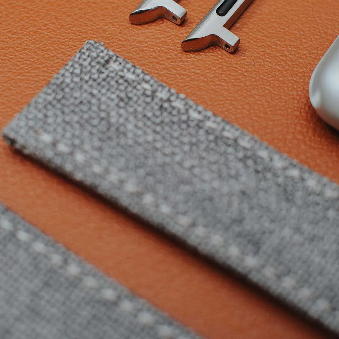 Apple Watch MEDIUM GREY solid weave effect