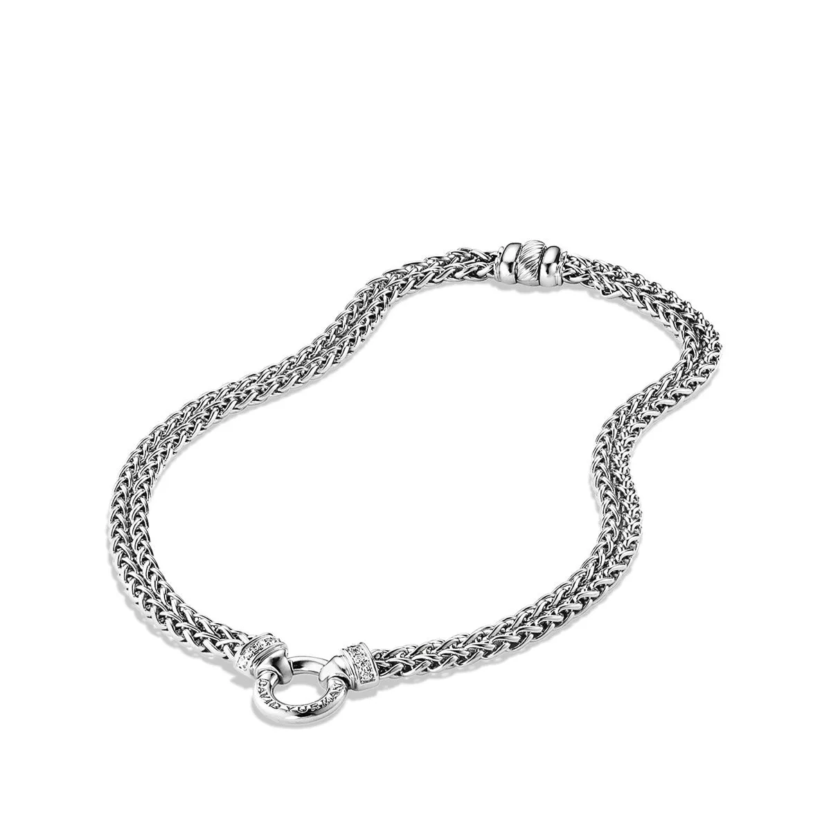Chain Necklace with Diamonds