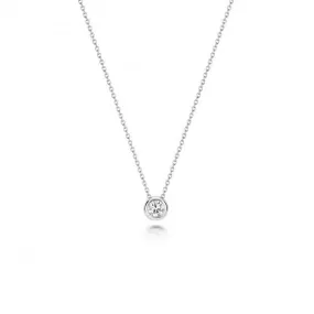 Diamond Jewellery 18ct White Gold Diamond Necklace NDQ133W
