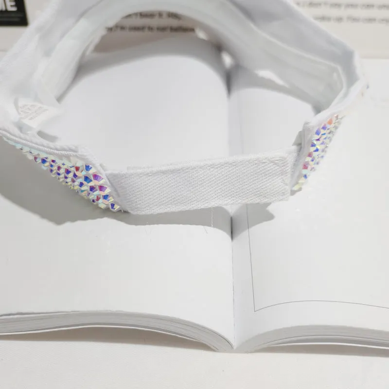 Rhinestone Visor Hat