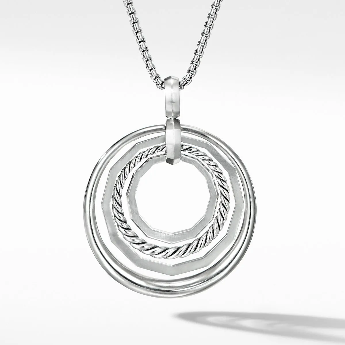 Stax Medium Pendant Necklace with Diamonds